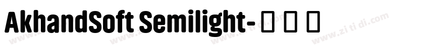 AkhandSoft Semilight字体转换